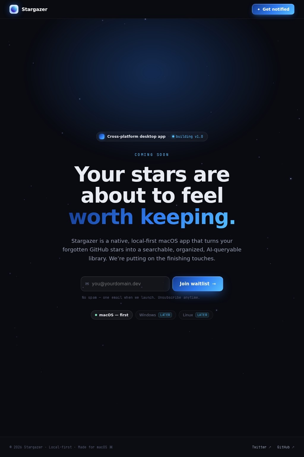stargazer.dev